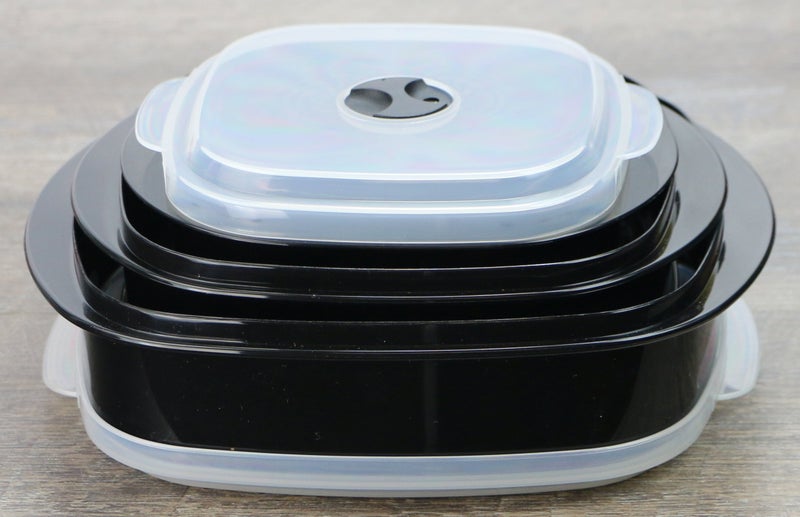 Reston Lloyd Calypso Basics by Reston Lloyd 6-Piece Microwave Cookware, Steamer and Storage Set, Black - Image 2